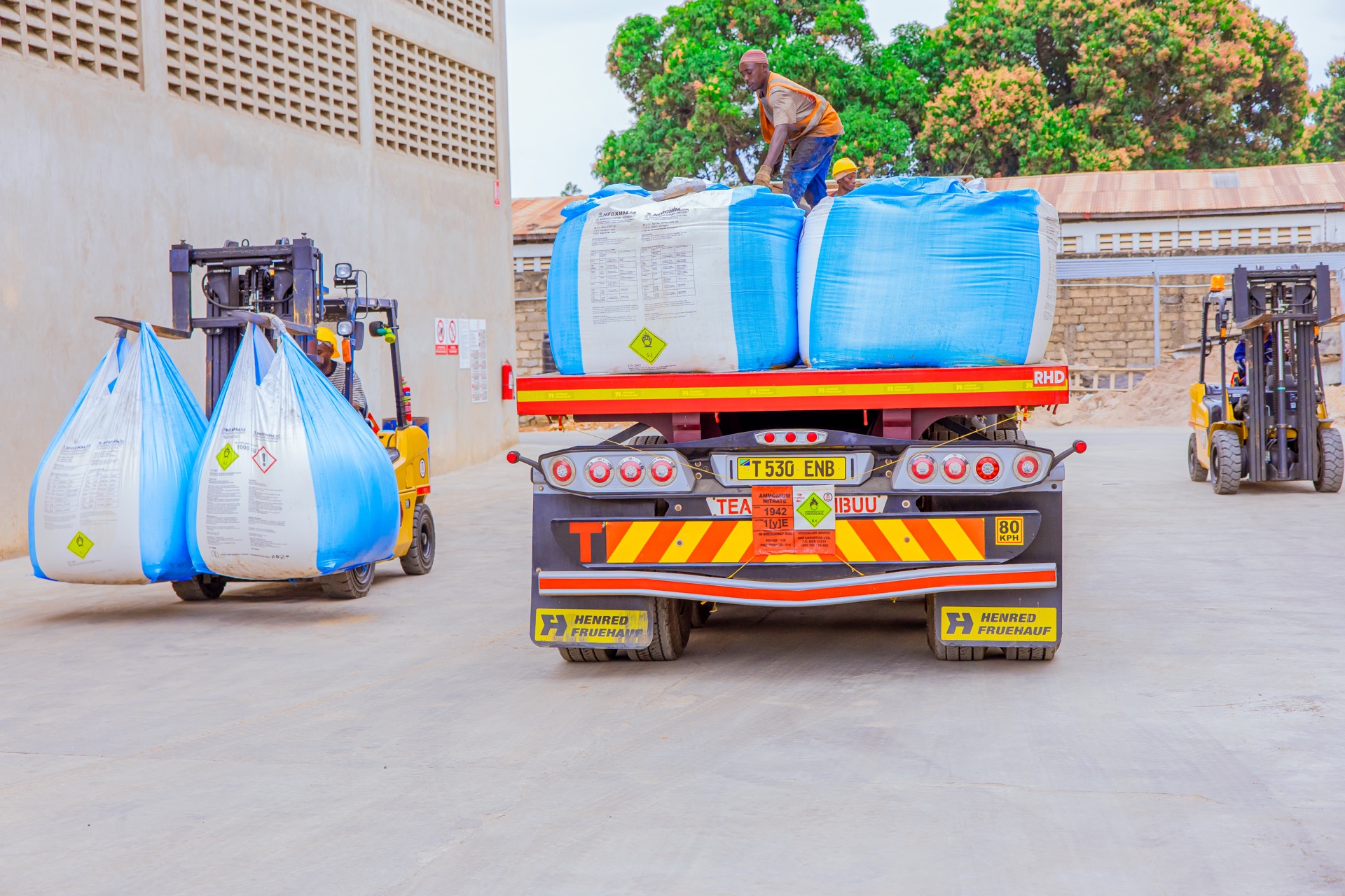 Coordinated loading operations at Tanga Warehouse